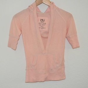Lovely Salmon Color Abercrombie & Fitch Hoodie Sweater Small 100% Cotton